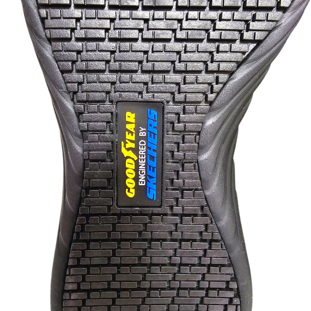 Goodyear Engineered By Skechers Slip Resistant Shoes Womens Size 8.5 Black Leona - Picture 4 of 10